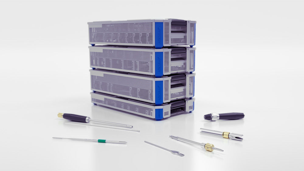 Wirbelsäulenchirurgie Ennovate® Degenerative Spine Sieb und Instrumente